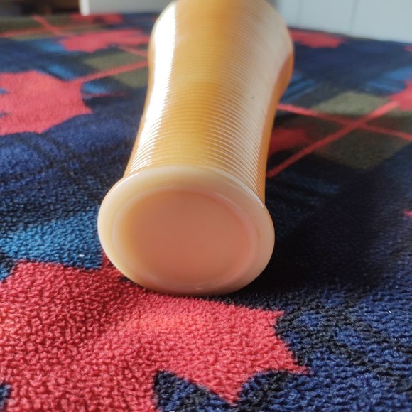 Vintage Fire King Peach Luster Vase - Picture 5 of 6